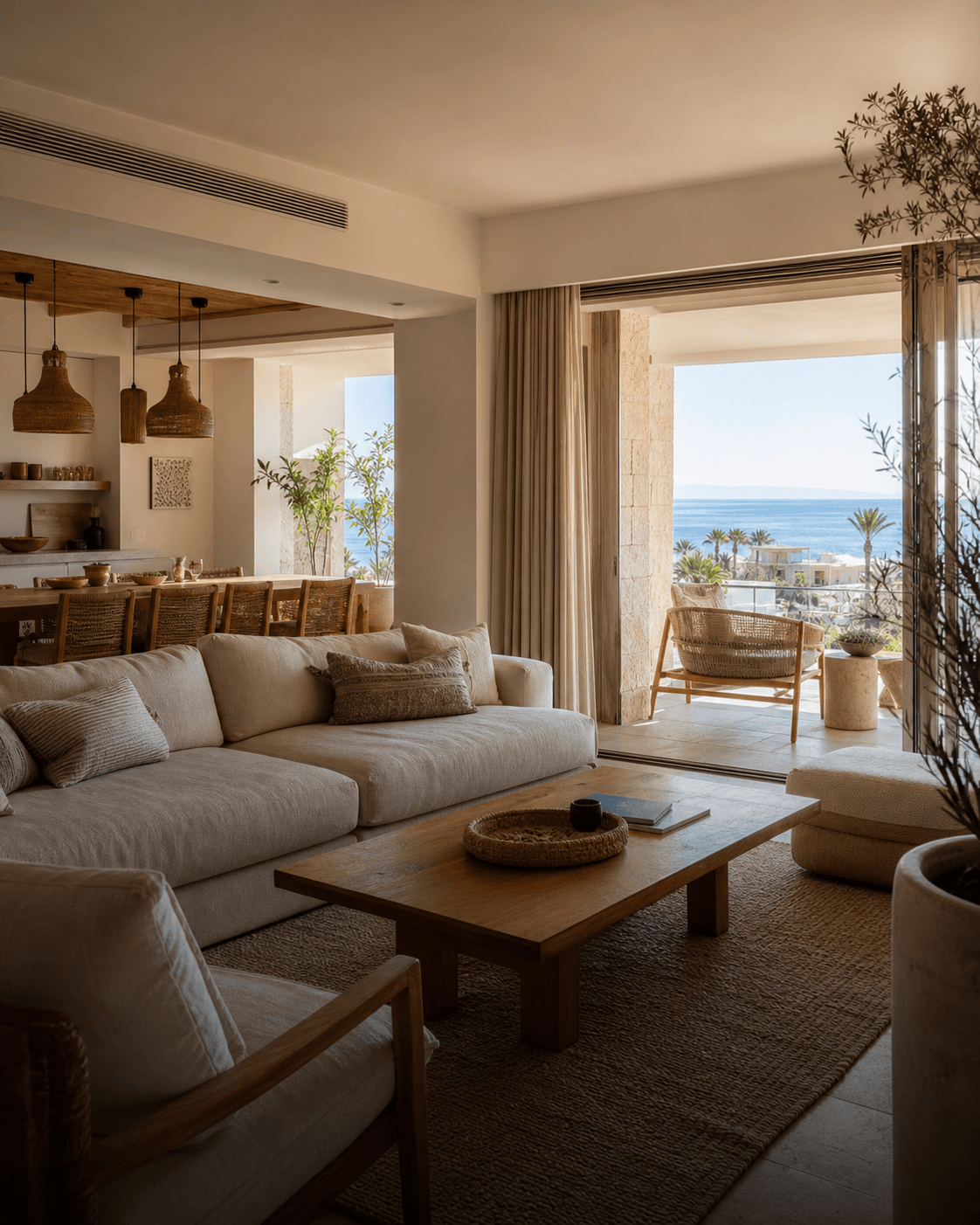 Refined furnished coastal apartment overlooking the Red Sea