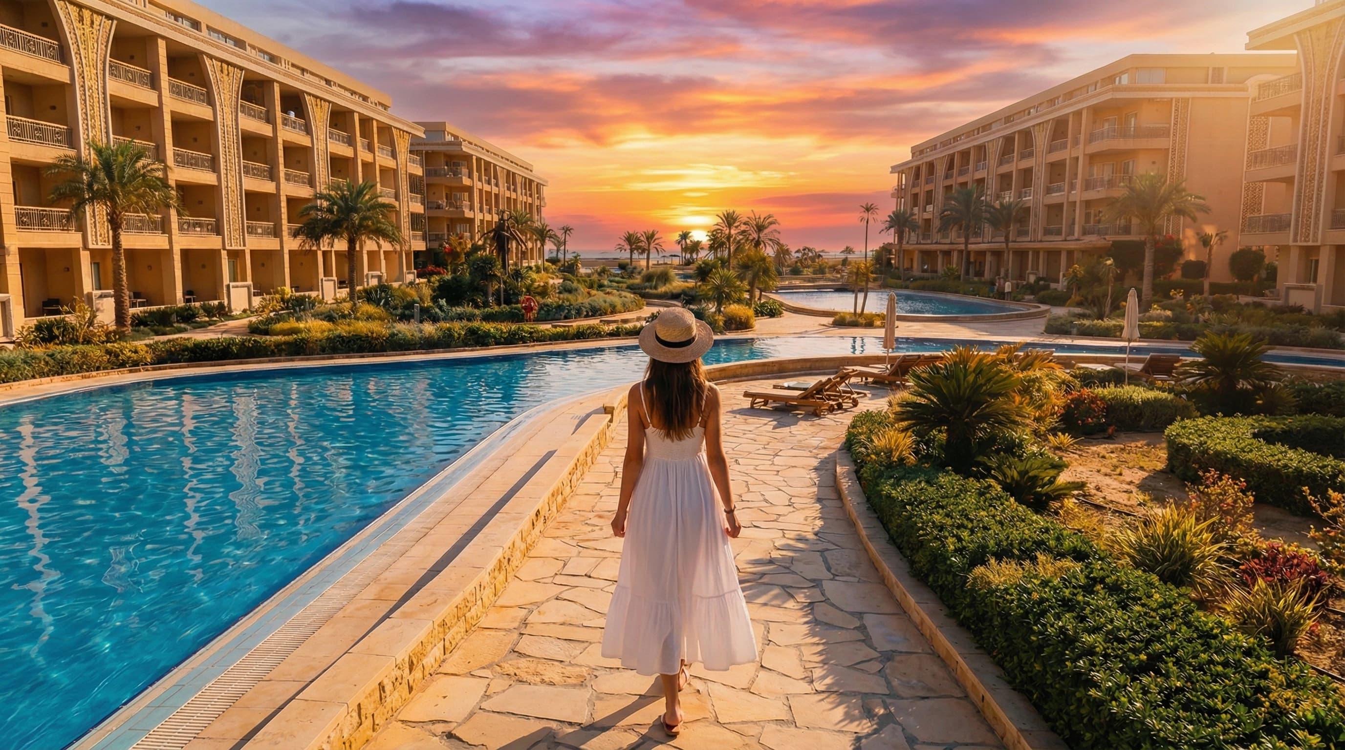 Marvento Resort beachfront residential resort in El-Ahyaa, Hurghada