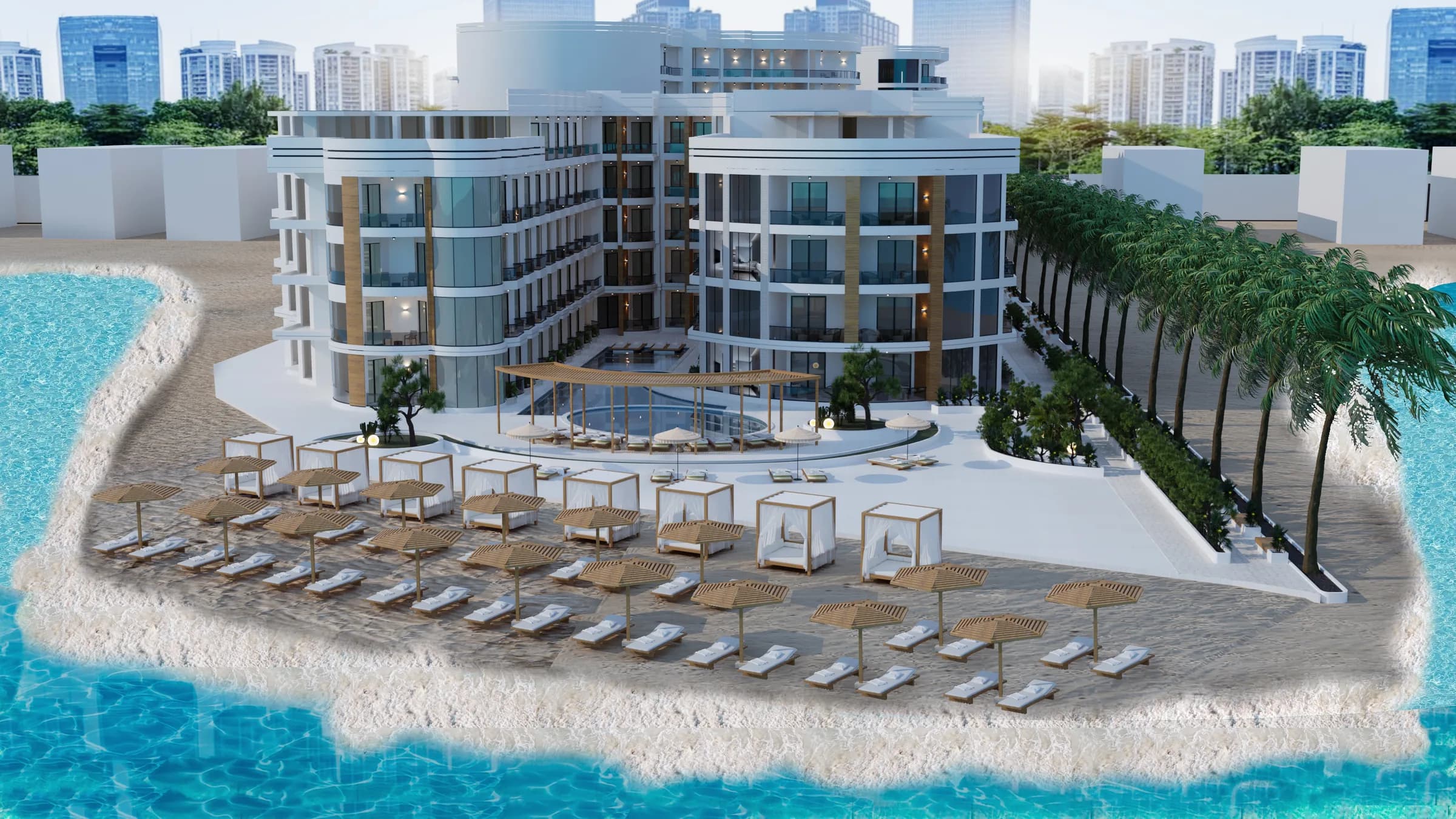 Storia del Mare beachfront residences, pools and private beach in Hurghada